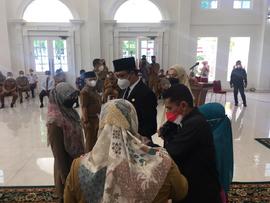 Khazanah Arsip Sekretariat Berupa Dokumentasi (Foto) Tahun 2021 tentang Pelantikan Struktural  ta...