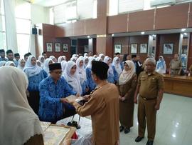 Khazanah Arsip Sekretariat Berupa Dokumentasi (Foto) Tahun 2020 tentang Sumpah Jabatan
