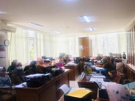 Khazanah Arsip Sekretariat Berupa Dokumentasi (Foto) Tahun 2020 tentang Rapat Internal tanggal  2...