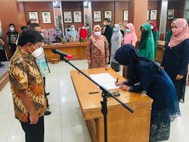 Khazanah Arsip Sekretariat Berupa Dokumentasi (Foto) Tahun 2021 tentang Pelantikan Fungsional 10 ...