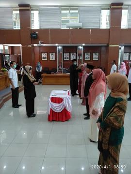 Khazanah Arsip Sekretariat Berupa Dokumentasi (Foto) Tahun 2020 tentang Pelantikan Fungsional 1 A...