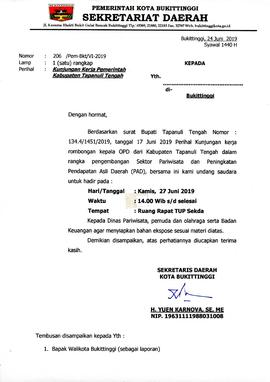Kunker Pemkab Tapanuli Tengah