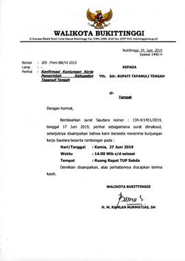 Konfirmasi Kesediaan Menerima Kunjungan