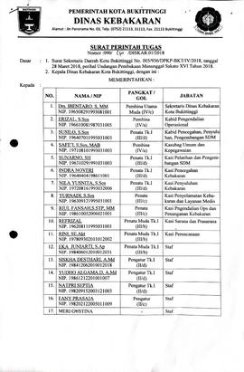 6. a. Surat Tugas Mengikuti Pembukaan Manunggal Sakato Tahun 2018