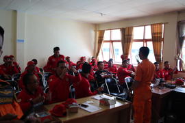 11. Hasil simpul tali yang dibuat oleh narasumber