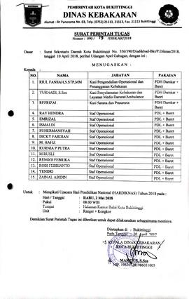 11. Surat Tugas mengikuti hari penddidikan nasional