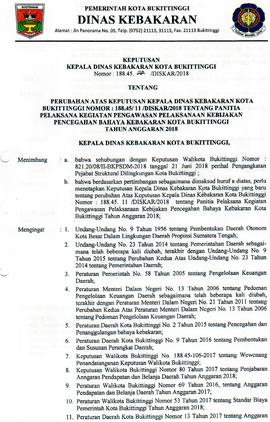 Khazanah Surat Seksi Pencegahan Kebakaran Tahun 2017