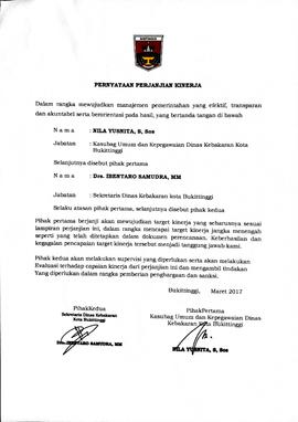 9. PERNYATAAN PERJANJIAN KINERJA KASUBAG UMUM DAN KEPEGAWAIAN