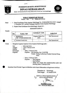 1. Surat Tugas Mengikuti Kegiatan Inspirator Kelas Inspirasi