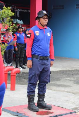 3. Laporan Pelaksanaan upacara dari Kasi Ops Selaku komandan Upacara
