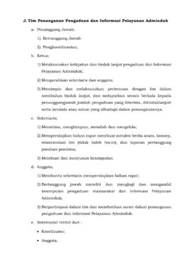 Khazanah Arsip halaman 11  SK Pedoman Penangan Pengaduan Dan Informasi Pelayanan Adminduk di Ling...