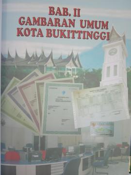 Khazanah arsip   Cover BAB II. Gambaran Umum Kota Bukittinggi.
