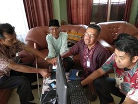 Perekaman KTP el ke rumah Warga di  Kelurahan Koto Selayan Mandiangin Koto Selayan