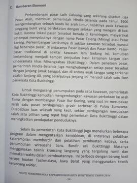 Khazanah arsip   lembar ke- 5 BAB II. Gambaran Umum Kota Bukittinggi. Gambara Ekonomi.