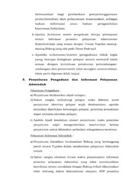 Khazanah Arsip halaman 17  SK Pedoman Penangan Pengaduan Dan Informasi Pelayanan Adminduk di Ling...
