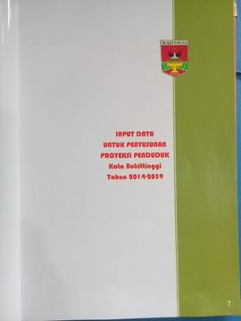 Sampul Pembatas dengan Logo Pemko Bukittinggi