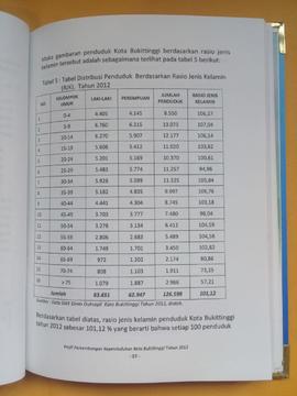 Khazanah arsip   halaman 17 dari BAB III, Tabel Distribusi Penduduk berdasarkan Rasio Jenis Kelam...