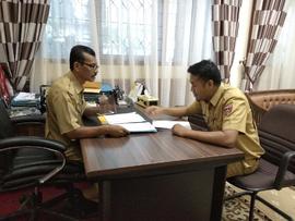 Khazanah Arsip konsultasi saudara M.Idris dengan Kepala  Dinas  Dukcapil  dalam masalah kegiatan ...