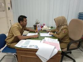 Khazanah Arsip konsultasi saudara M.Idris dengan Sekretaris  Dinas  Dukcapil  dalam masalah kegia...