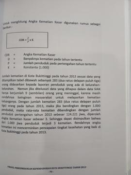 Khazanah arsip  halaman ke 50  dari BAB III, Rumus penghitungan angka kematian kasar.