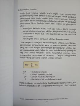 Khazanah arsip  halaman 14  dari BAB III, Kuantitas Penduduk, Rasio Jenis Kelamin.