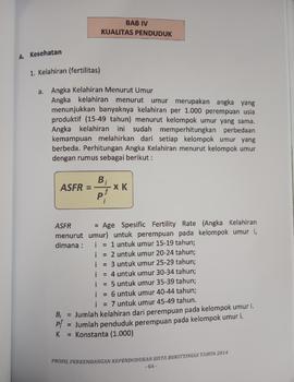 Khazanah arsip   BAB IV.Kualitas Penduduk.