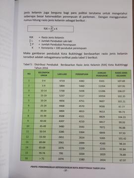 Khazanah arsip  halaman  11  dari  BAB III. Tabel 5 : Distribusi Penduduk berdasarkan Rasio Jenis...
