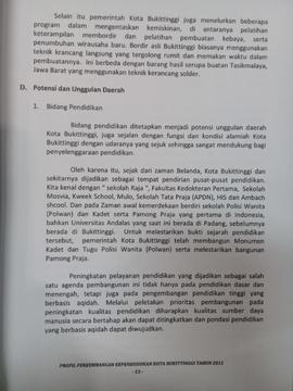 Khazanah arsip  halaman 4 dari BAB II. Gambaran Umum Kota Bukittinggi/ Gambaran Ekonomi.