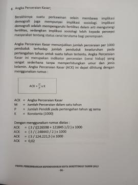Khazanah arsip  halaman ke 30  dari BAB III, Angka perceraian kasar.