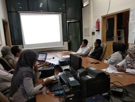 Khazanah Arsip pembahasan dan pemaparan terkait kegiatan Proyek Perubahan dengan Pejabat di Lingk...