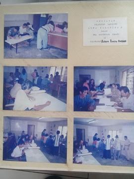 Khazanah Arsip foto kegiatan pelayanan Akte Kelahiran Penduduk pada Kelurahan Puhun Pintu KabunTa...