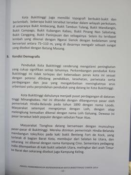 Khazanah arsip   lembar ke- 4 BAB II. Gambaran Umum Kota Bukittinggi. Kondisi Demografis.