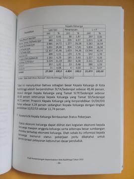 Khazanah arsip   halaman 39 dari BAB III, Karakteristik Kepala Keluarga berdasarkan Status Pekerj...
