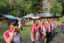 khazanah arsip foto acara Family  gathering  Disdukcapil, Januari 2018. di Harau 50 Kota.