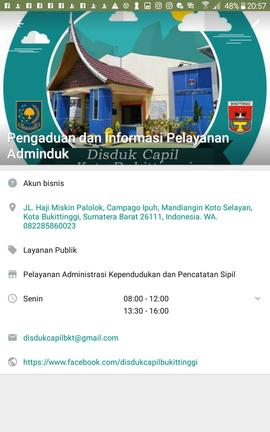 khazanah arsip foto Logo Layanan  Dinas Kependudukan dan Pencatatan Sipil  Kota Bukittinggi.