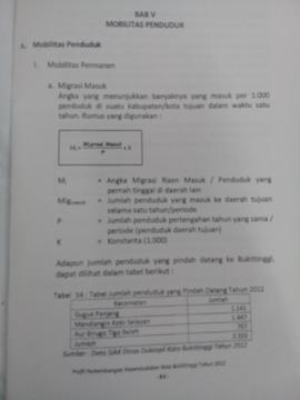 Khazanah arsip   BAB V, Mobilitas Penduduk.