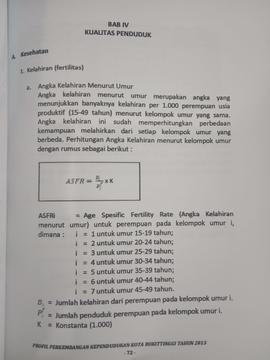Khazanah arsip   BAB IV. Kualitas Penduduk.