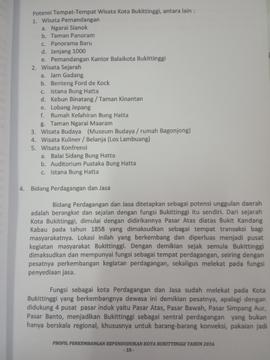 Khazanah arsip    halaman k-8  BAB II.Gambaran Umum Kota Bukittinggi/ Potensi Tempat-tempat Wisat...