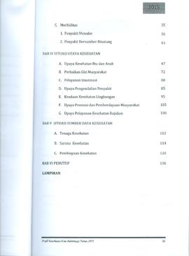 Khazanah Arsip Profil Kesehatan Kota Bukittinggi Tahun 2015 (Lembar 4)
