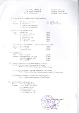 Khazanah Arsip Keputusan Walikota Bukittinggi tentang Pembentukan Panitia Pengobatan Massal Filar...
