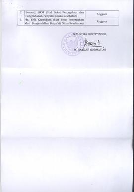 Khazanah Arsip SK Pembentukan PokJa KIPI Kota Bukittinggi (lembar 8) Lampiran