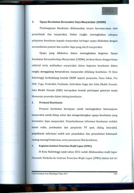 Khazanah Arsip Profil Kesehatan Kota Bukittinggi Tahun 2015 (Lembar 120)