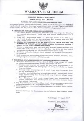 Khazanah Arsip Himbauan Waspada Demam Berdarah Dengue 2017