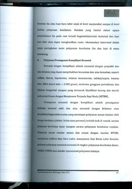 Khazanah Arsip Profil Kesehatan Kota Bukittinggi Tahun 2015 (Lembar 76)