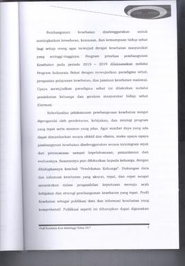 Khazanah Arsip Profil Kesehatan Kota Bukittinggi Tahun 2017 (lembar 18)