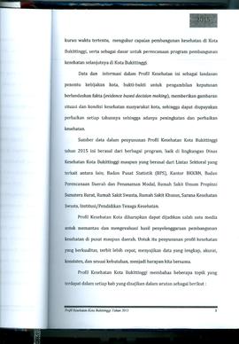 Khazanah Arsip Profil Kesehatan Kota Bukittinggi Tahun 2015 (Lembar 18)