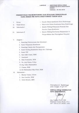Khazanah Arsip SK Tim Monev Dana Hibah PMI 2018  (lembar 4)