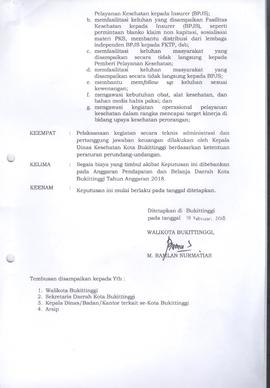 Khazanah Arsip SK Tim Monev Dana Kapitasi di Faskes Tk Pertama Milik Pemerintah 2018 (lembar 5)