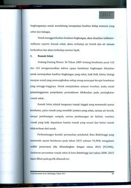 Khazanah Arsip Profil Kesehatan Kota Bukittinggi Tahun 2015 (Lembar 110)