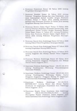 Khazanah Arsip SK Perubahan Penunjukan Pejabat Pelaksana Teknis Kegiatan  Tahun 2017 (lembar 2)